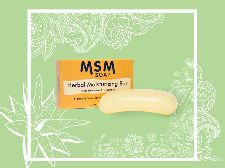 MSM Herbal Moisturizing Bar with Aloe Vera + Vitamin E At Last Naturals